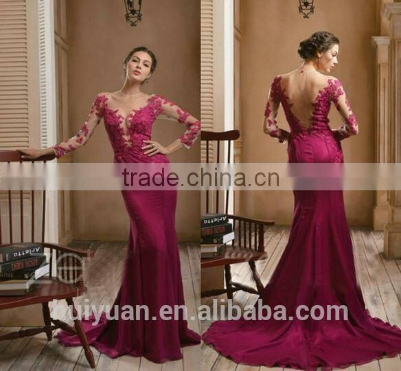 elegant high neck satin fabric flower full length evening gown