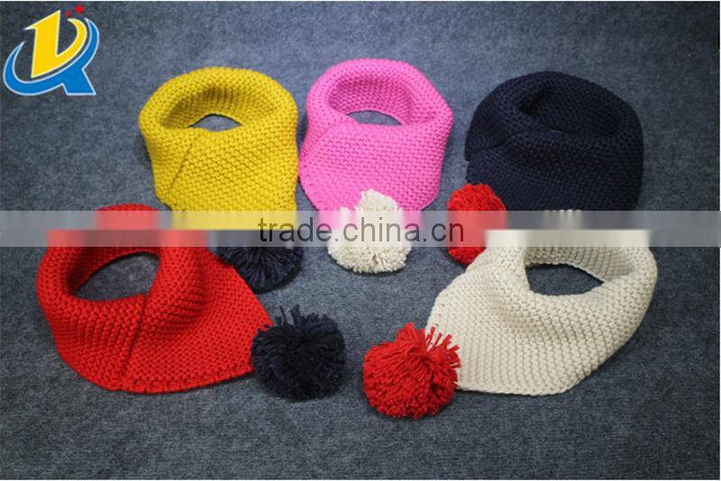 Fashion unisex winter knitting wool collar neck warmer children scarf