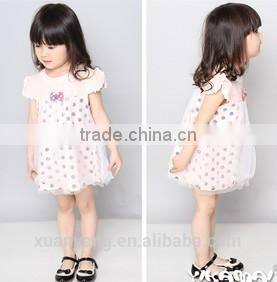 Hot sale bubble printing party dresses for fat girls