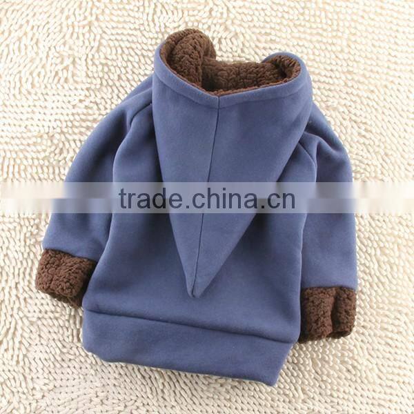 2016custom printer children thicken zipper jacket