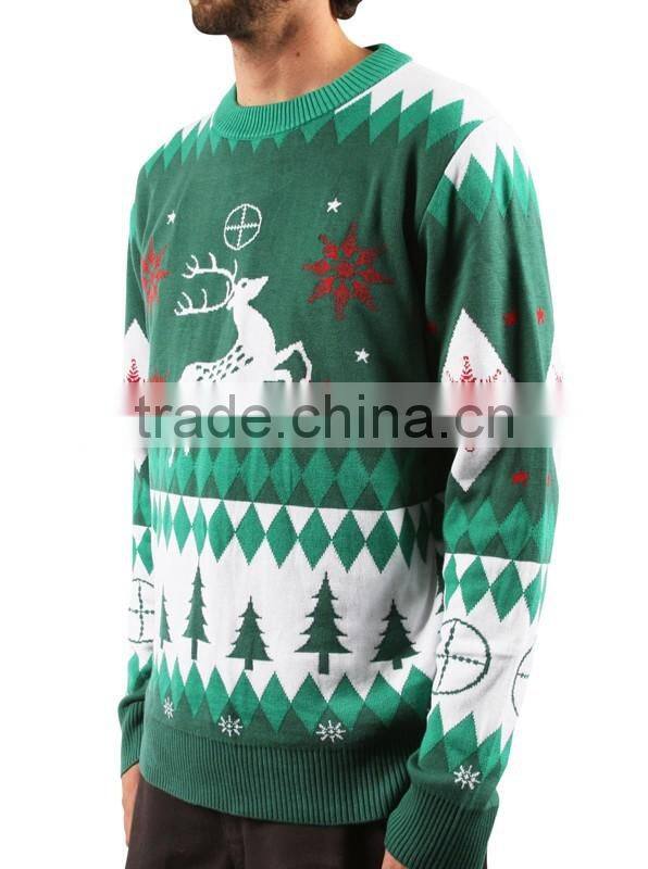 China apparel clothing unisex mens christmas sweater wholesaler