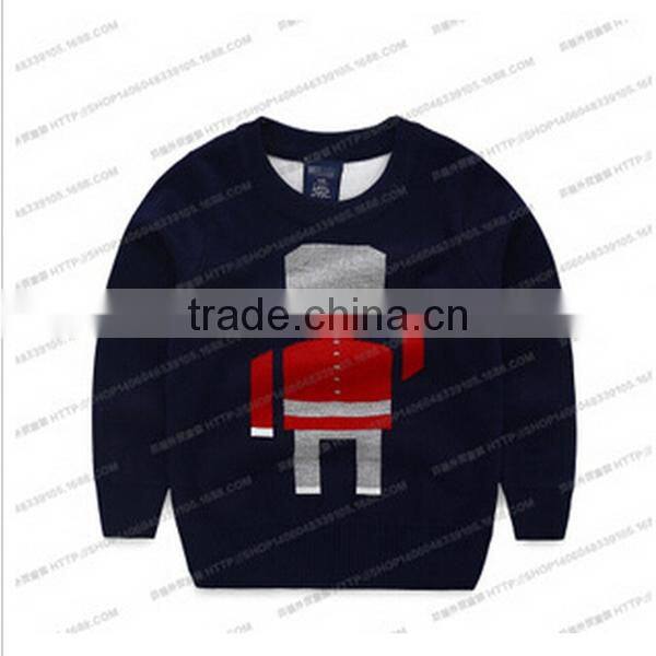 Garment Knitted Baby Wear Boys Sweater Boys Long-sleeved Cotton Crochet Sweater Pullover