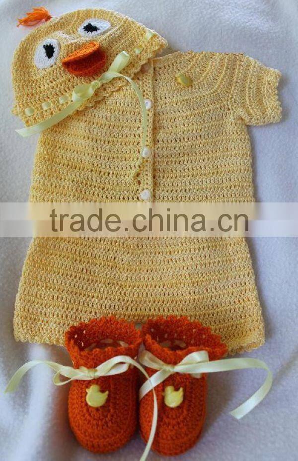 Crochet Knit Baby Sweater