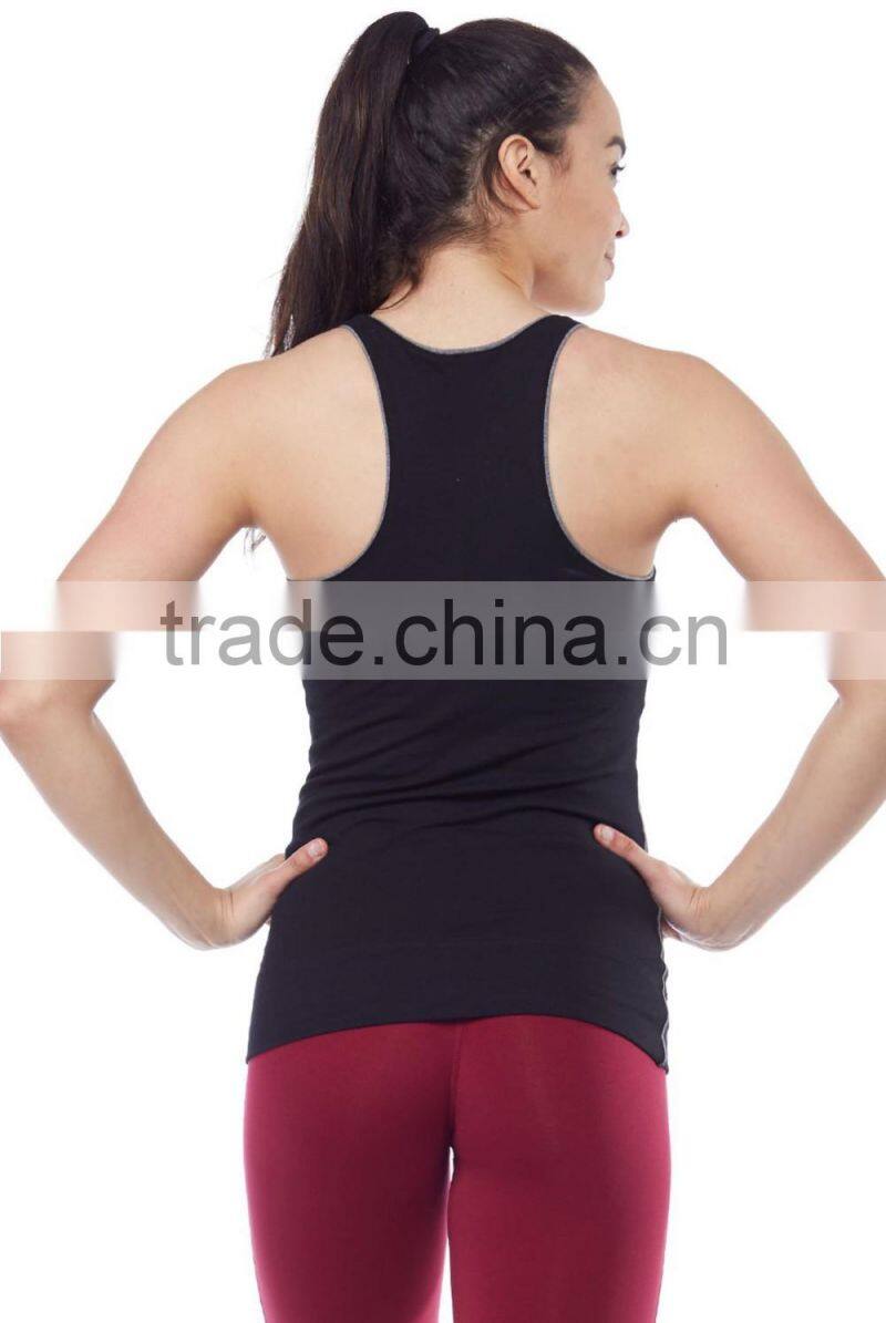 Yoga tank top stretch elastic compression top vest for women