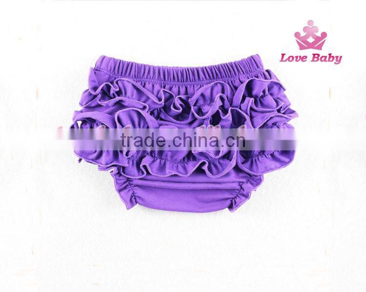 Fashional Toddler Clothing Baby Underwear Cotton Ruffle Blue Bloomer