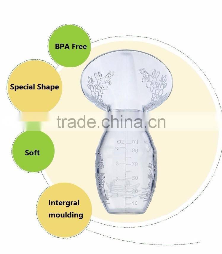 manual silicone breast pump Vacuum Pump Collector Factory breast pumps lids New mould without Chinese words