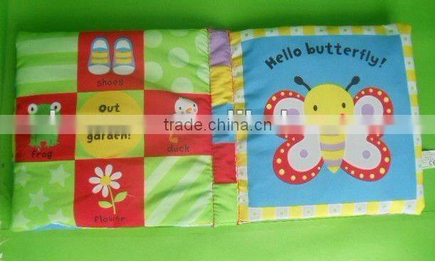 educational soft cloth book, English Baby Books