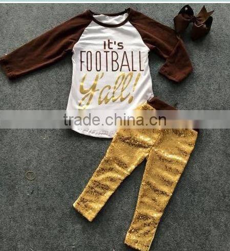 baby girl party dress children frocks designs girl's latest boutique suit of football design