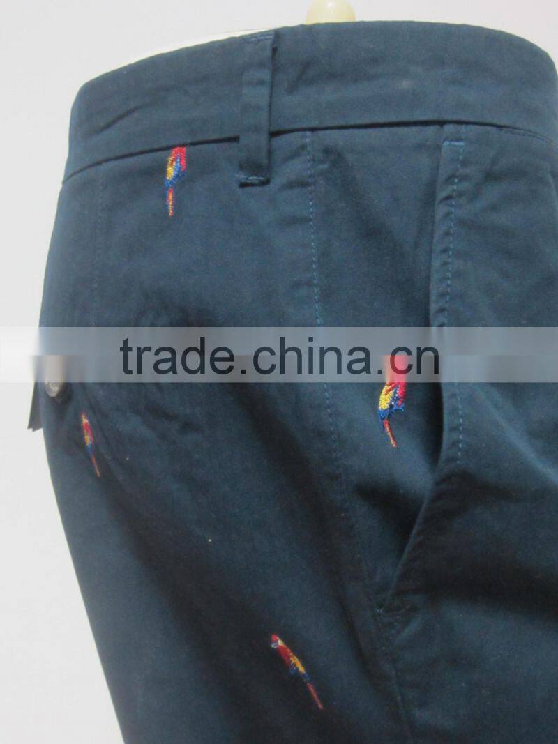 OEM new design fashionable High quality casual cotton elastic force shorts for men PS1375