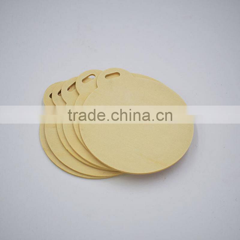 High Quality Customized Christmas Snowflake Silk-Screen Wood Drop