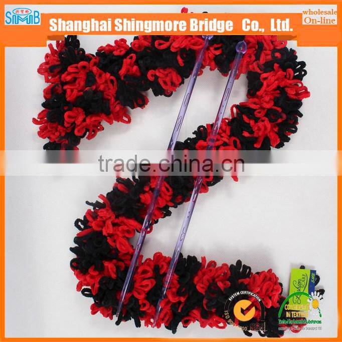 alibaba china hand knitting yarn supplier hot wholesale novelty texile polyester yarn big loop acrylic fancy knitting yarn