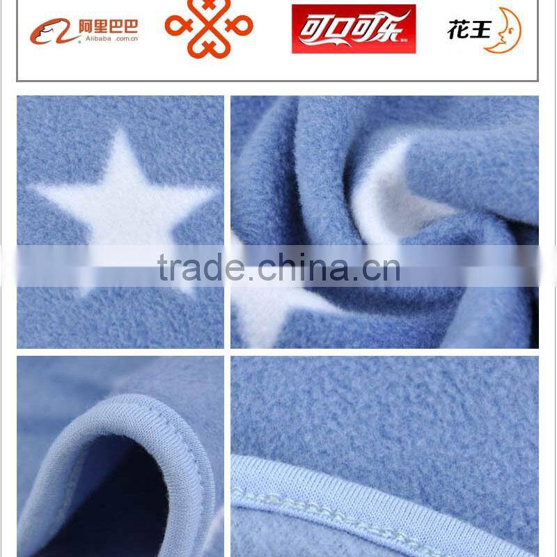 super soft warm cute poly star print roll up microfiber fleece blanket