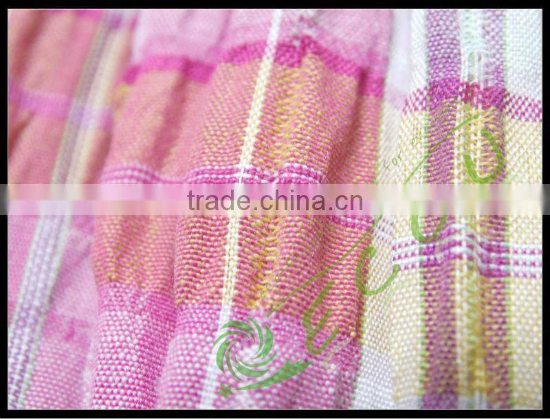 75 150D 95gsm 100% polyester yarn dyed fabric