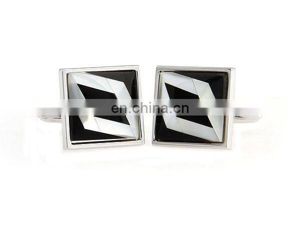 fashion men's jewelry high quality onyx cufflinks