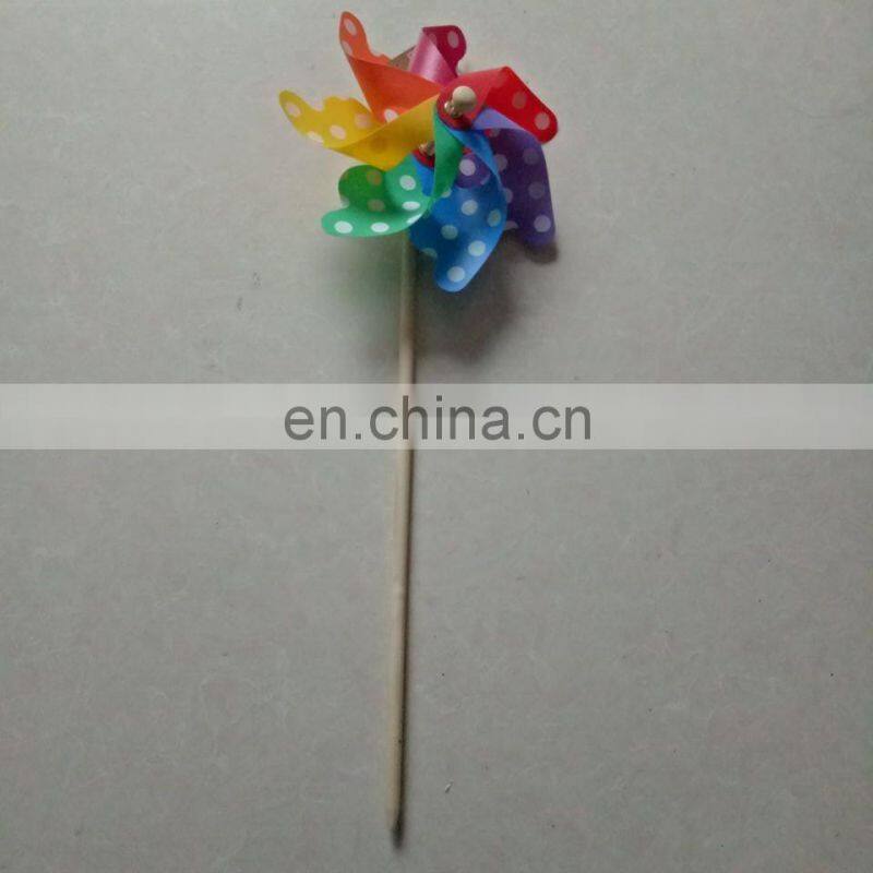 Classic Plastic Rainbow Outdoor Windmills in Top Quality