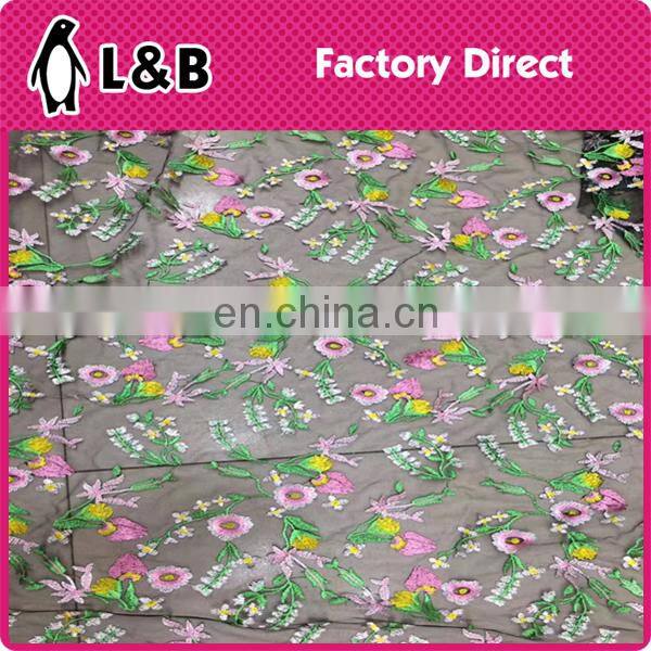 wholesale popular embroidery lace fabric with sequin