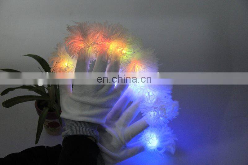 Festival cheap led gloves LED Flash Luminous glove Fluorescence glove for Christmas