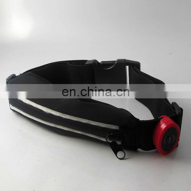 LED belt with POUCH for sport led belt waist pouchbelt wallet pouch