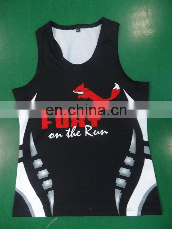 Gym singlets Any Logo Team running singlets , sublimated running singlets Oem service