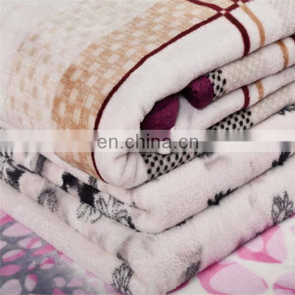 Cheap printed coral fleece blankets stock