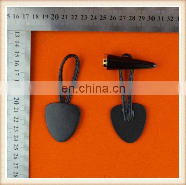 2015 fancy black coat buttons / decorative horn button / leather buttons for coat