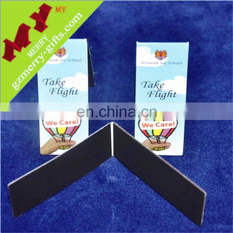 DIY colorful logo custom book mark / wholesale magnetic bookmark