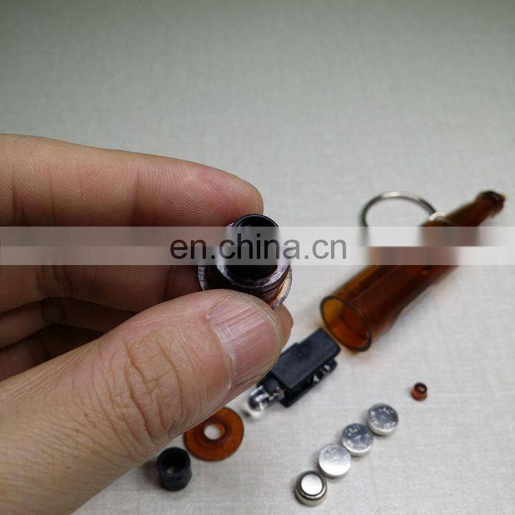 Wholesale price customized shape logo LED projector keychain