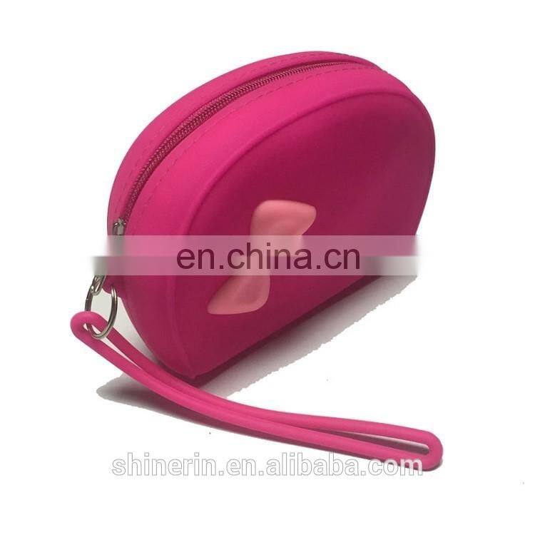 Silicone Handbag Purse Women Clutch Coin Bag Oem Design Fancy Wallet Ladies Wristlet Purse