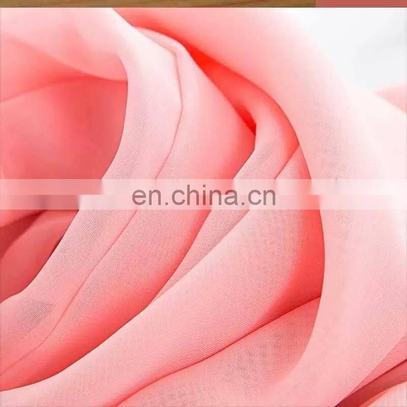 China supplier 100% polyester woven chiffon fabric for woman dress