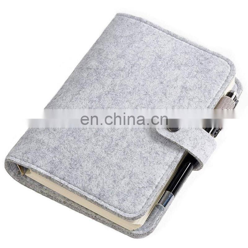 New Design A5 A6 Felt Book Cover For Notebook