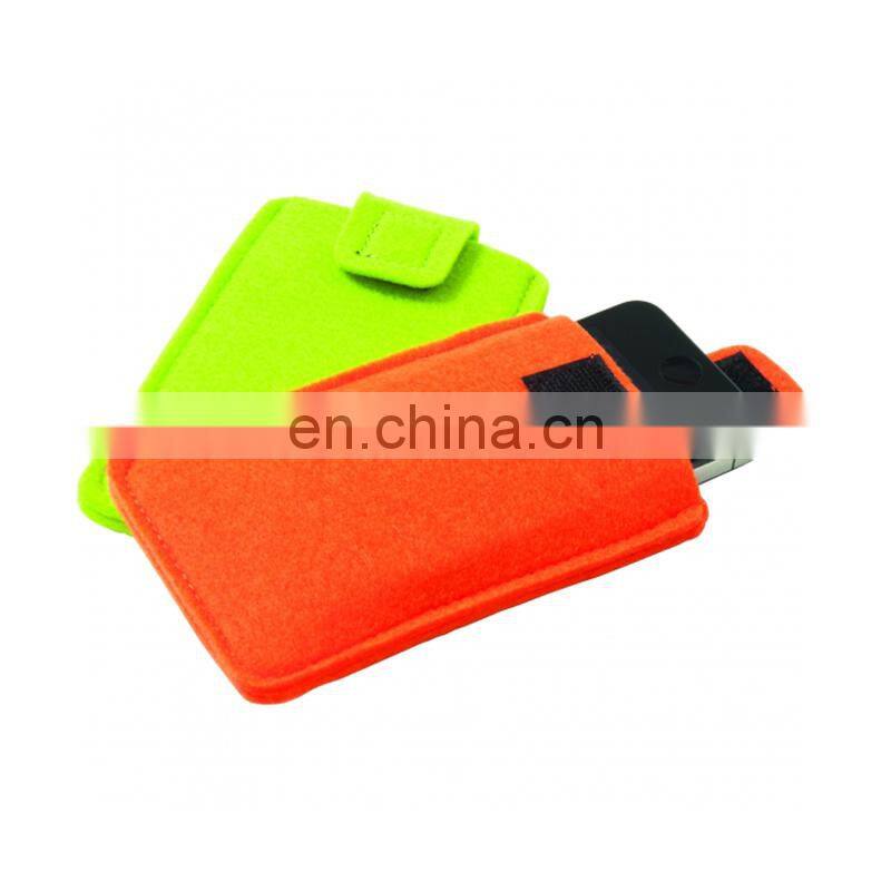 Portable Mobile Phone Pouch Felt Mobile Phone Case made in China felt phone pouch