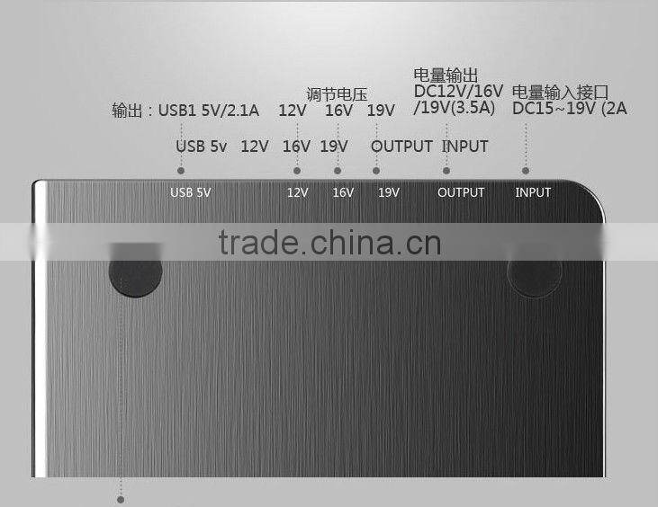 universal power bank for laptop with 20000mah and 19V output