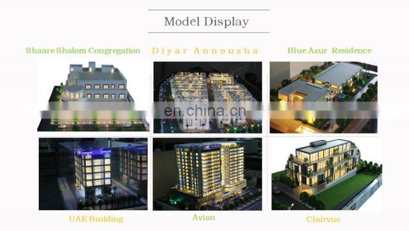 Miniature model for villa building plan with figures/perfect led lighting,scale model maker