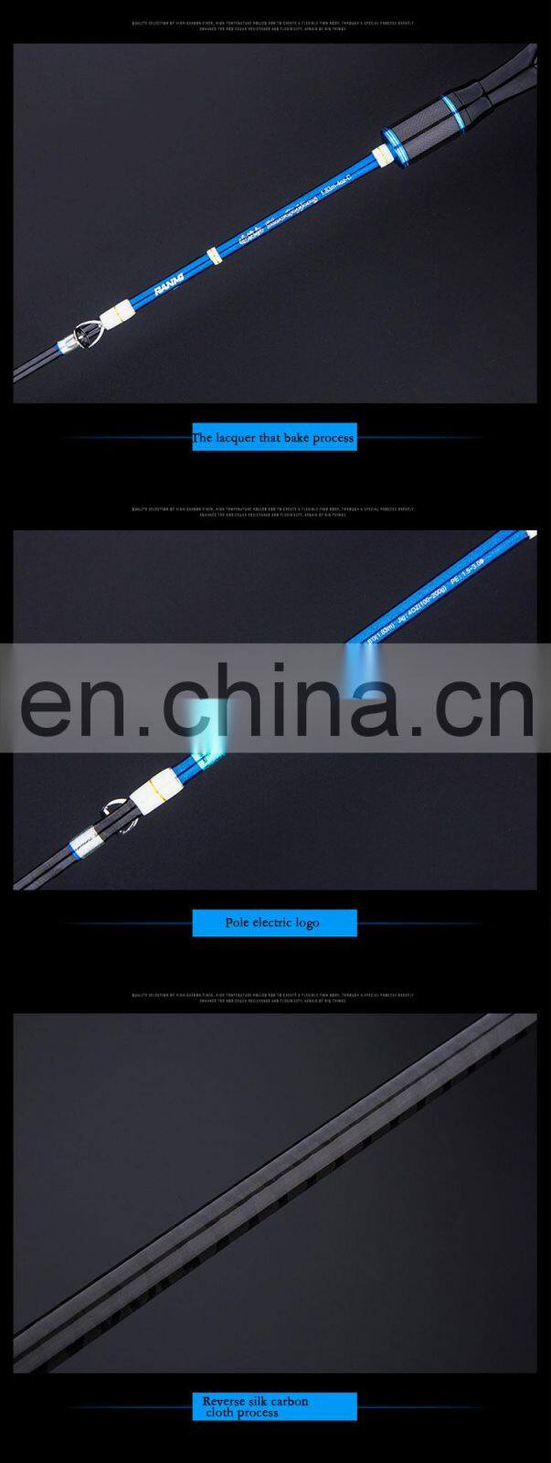 RANMI Japan Full Fuji Parts Lure Sea Boat slow Jigging Fishing Rod 2 Sections Carbon Fiber Saltwater Spinning Fishing Rod