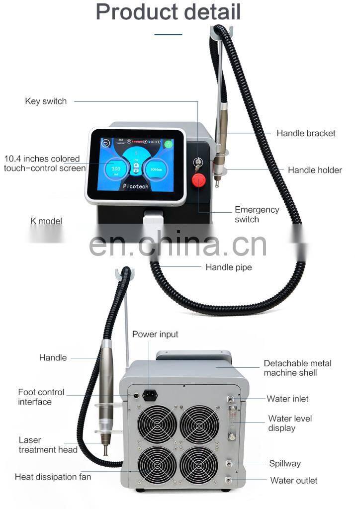 Best profession portable pico second laser eye brow tattoo malasma pigment removal machine