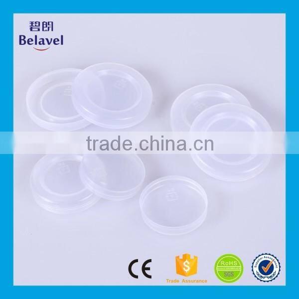Food grade cheap pudding jar plastic lid transparent plastic milk bottle caps