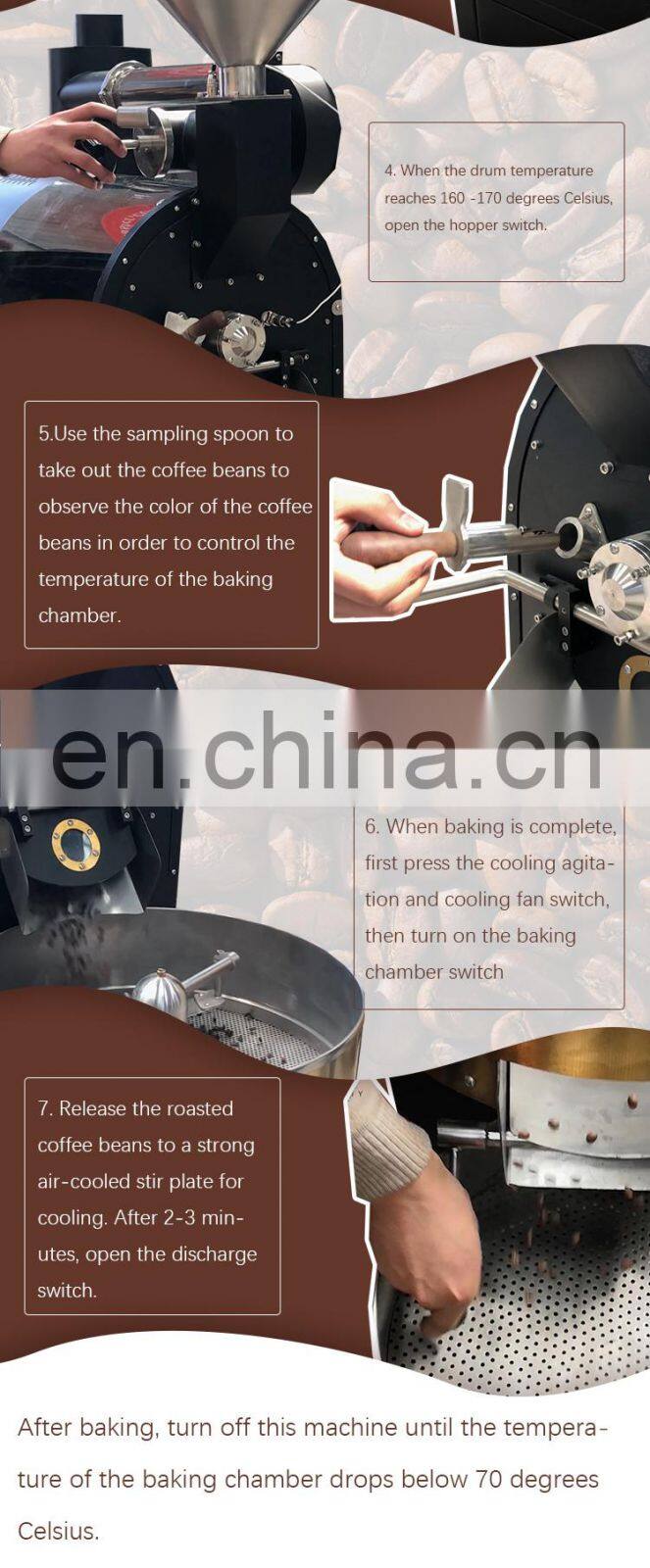 hot sale CE approved commercial stainless steel diedrich coffee roaster for sale