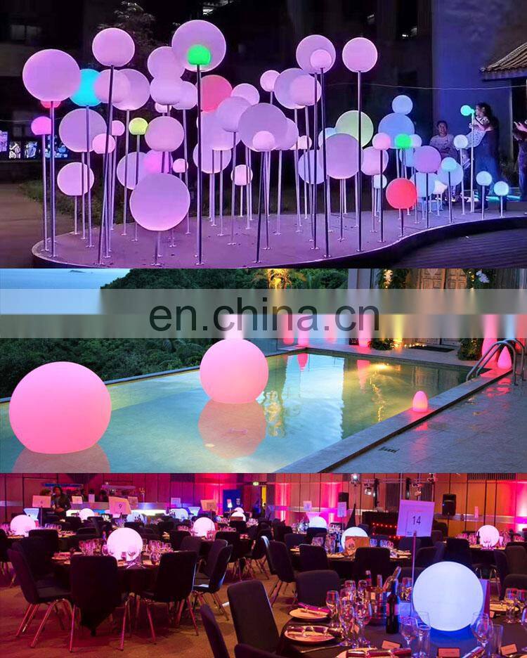 New LED effect disco light/Big cordless floating led illuminated swimming pool ball light rechargeable led hanging ball
