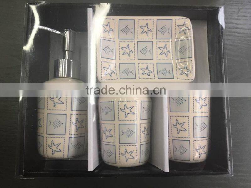 4PCS HOT-SALE CHEAP PRICE CERAMIC BATHROOM SET