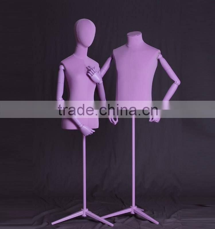 colorful fiberglass female torso mannequin