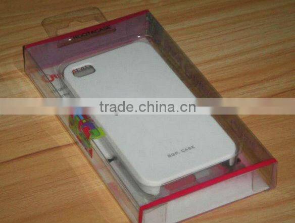 Mobile phone shell transparent color printing plastic box packing