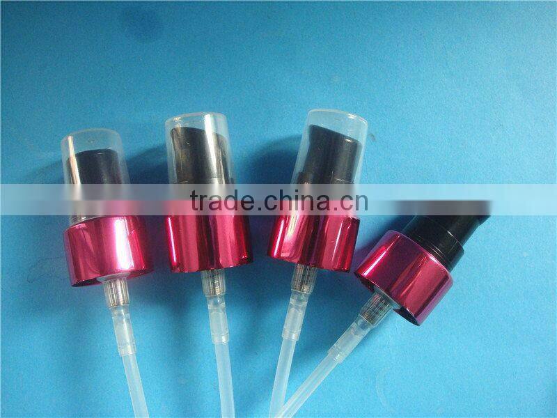 24mm water transfer printing treatment pump with special half cover, plastic external spring cream pump