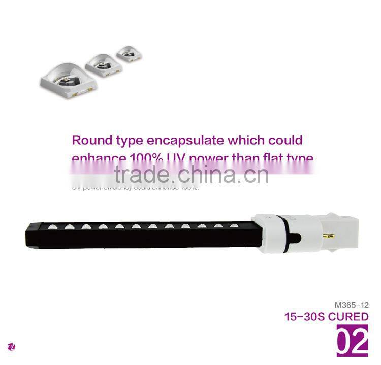 Newest 365nm 9W LED UV lamp uv nail lamp nail uv led lamp