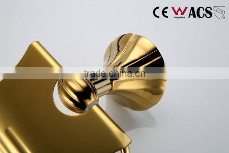 Brass bathroom accessory toilet paper holder