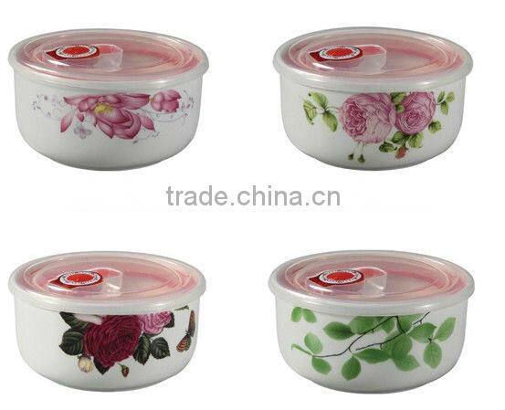 Korean design fresh bowls with plastic lid