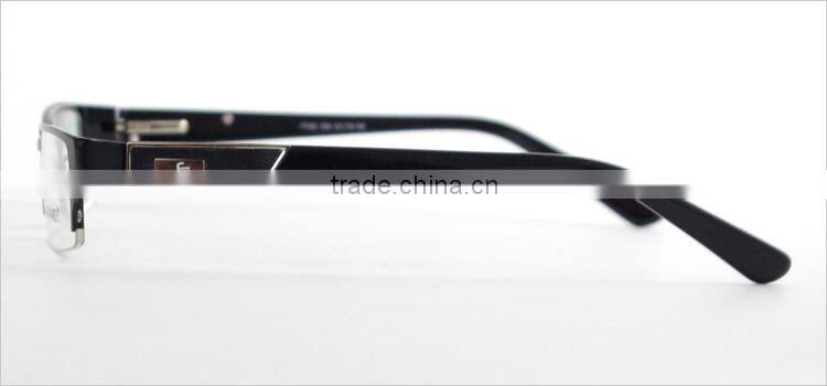 spring hinge semi-rimless new model eyewear frame glasses
