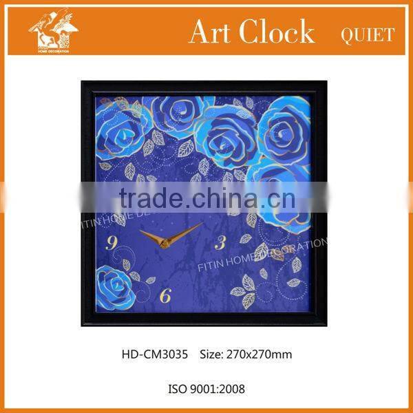 modern beautiful glass art hang clock HD-CM3035