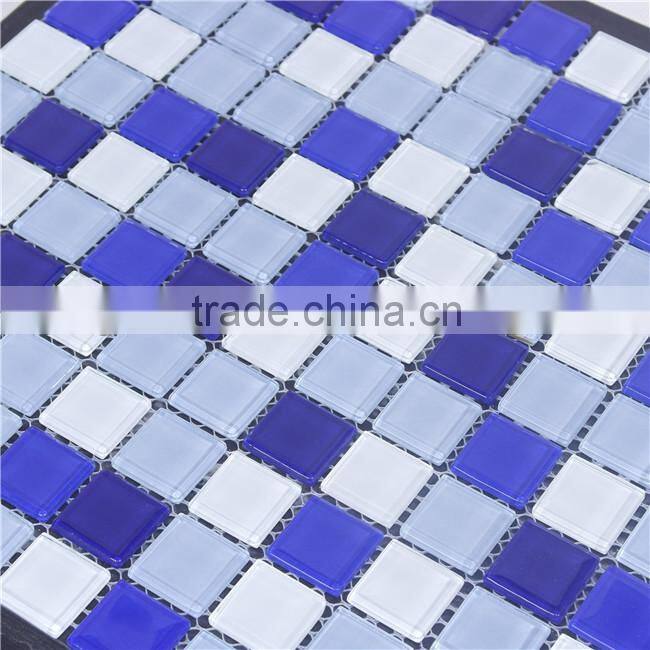 blended color glass mosaic tile