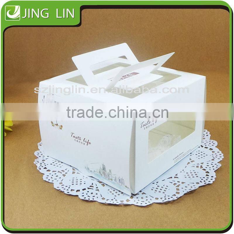 Custom food packing box with handle