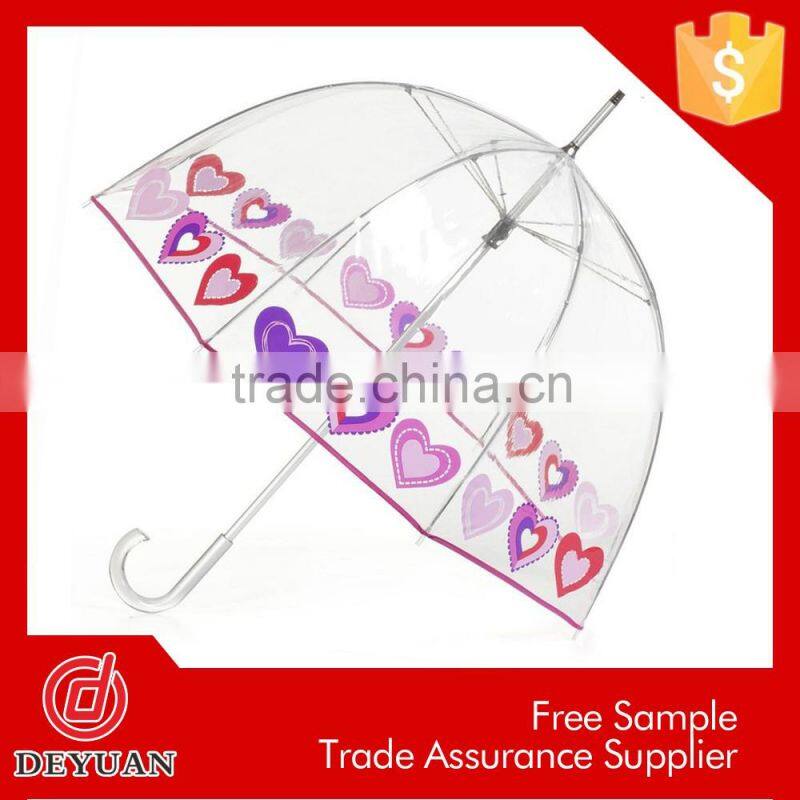 fashion dress dome shape bubble clear straight umbrella